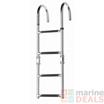 V-Quipment 4-Step Folding Boarding Ladder Deck Mount