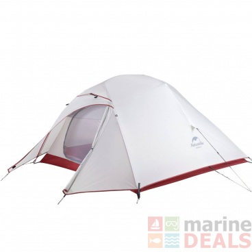 Naturehike Ultralight Cloud Up 3 Person Tent with Footprint Light Grey/Red