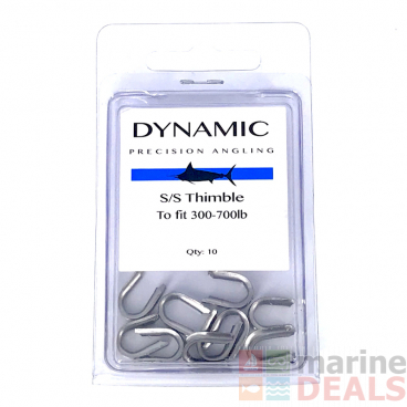 Precision Angling Stainless Steel Thimble Qty 10