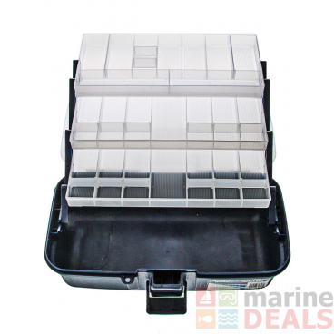 Jarvis Walker 3-Tray Clear Top Tackle Box