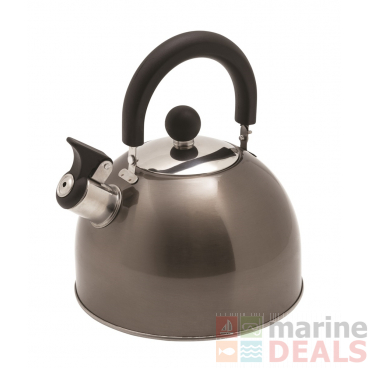 Kiwi Camping Deluxe Whistling Kettle Graphite 2.5L