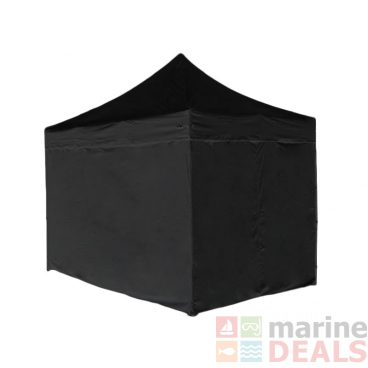 Kiwi Camping Side Curtains for 3x3 Shelter Black