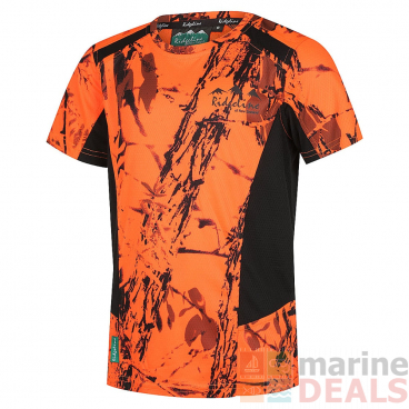 Ridgeline Whanau Mens T-Shirt Blaze Camo/Black