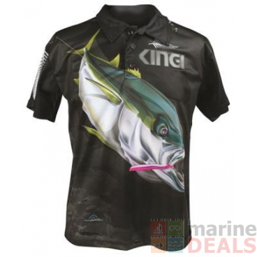 Mad About Fishing Kingfish Polo Shirt Small
