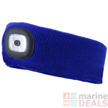 Rechargeable Knitted LED Headlamp 150lm Blue