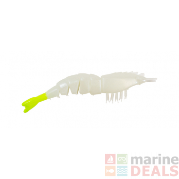 Z-Man Scented Shrimpz Soft Bait 8.8cm Glow/Chartreuse Unrigged