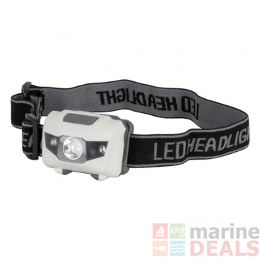 3W LED Headlamp with 2 Red LEDs 80lm