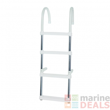 Oceansouth Lightweight Aluminium 4-Step Ladder 1.1m