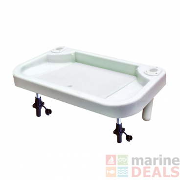 Oceansouth Extra Large Bait Board with Sink Rod Holder Mount