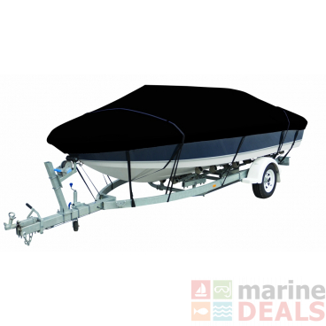 Oceansouth Bowrider Boat Cover 4.7m-5.0m Black