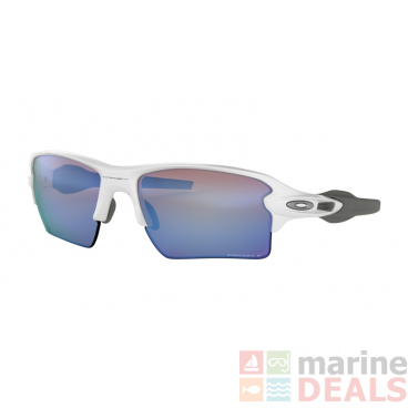 Oakley Flak 2.0 XL PRIZM Polarised Sunglasses White Frame/Deep White Lens