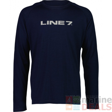 Line 7 Merino Raglan Mens Long Sleeve Shirt Midnight