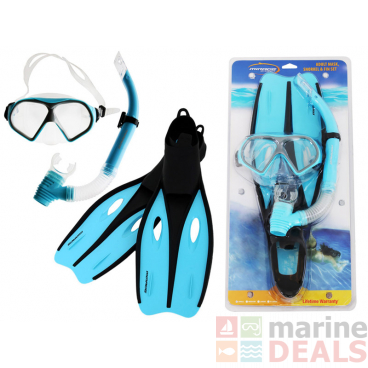 Mirage Challenge Adult Snorkeling Set Small Blue