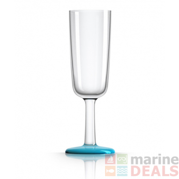 Marc Newson Unbreakable Champagne Glass Vivid Blue