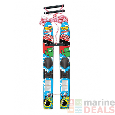 Airhead Monsta Splash Trainer Water Skis 122cm - 1 Ski bolt damaged, few marks on both.