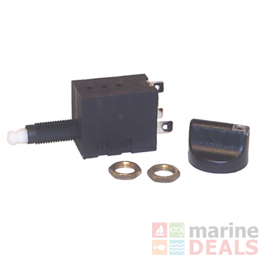 Sierra MP78730 On-Off-On Marine Rotary Switch with Black Knob