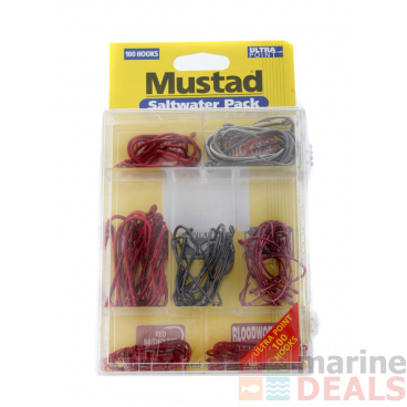Mustad Saltwater 100 Piece Assorted Hook Pack