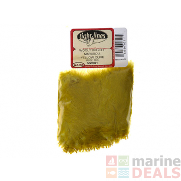 Wapsi Woolly Bugger Marabou Yellow Olive