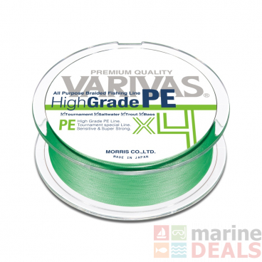 Varivas High Grade PE X4 Braid Flash Green 150m PE1.2