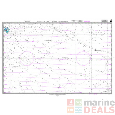 NZ 14612 Chatham Islands to Pacific - Antarctic Rise Chart