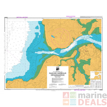 LINZ NZ 4421 Nautical Chart Raglan Harbour
