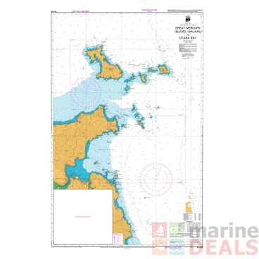 NZ 5318 Great Mercury Island - Ahuahu to Otara Bay Chart