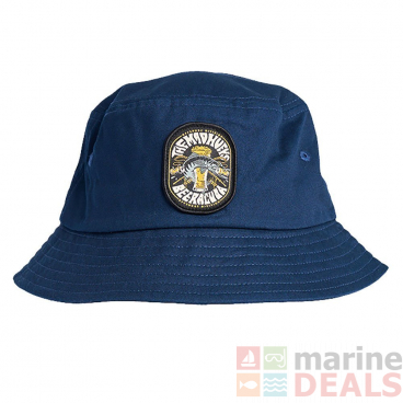 The Mad Hueys Beeracuda Bucket Hat Navy