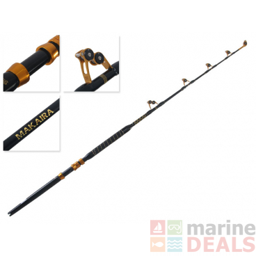 Okuma Makaira Stand-Up Game Rod with ALPS Bearing Rollers Black/Gold 5ft 10in 37kg 1pc