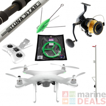 Condor Drone and Shimano Spheros Drone Fishing Package 8ft 50lb 2pc