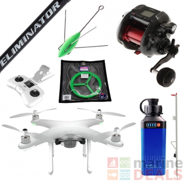 Condor Drone and Shimano Electric Reel Drone Fishing Package 8ft PE5-8 3pc