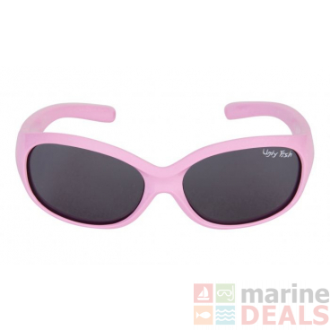 Ugly Fish Ankle Biters PB001 Kids Polarised Sunglasses Smoke Lens Pink Frame