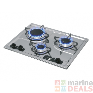 CAN Stainless 3 Burner Gas Hob