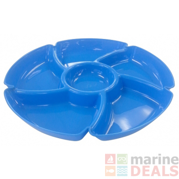 Plastic Sectional Platter - Assorted Colours