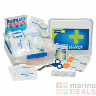Platinum Offshore 136 Piece First Aid Kit with Plastic Case