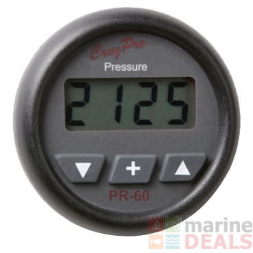 CruzPro PR-60 Digital Pressure Round Gauge with Alarm