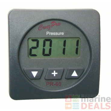 CruzPro PR-60 Digital Pressure Square Gauge with Alarm