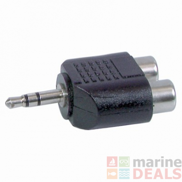 3.5mm Stereo Plug to 2 X RCA Sockets Adaptor