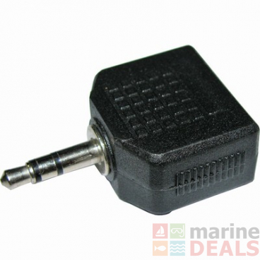 3.5mm Stereo Plug to 2 X 3.5mm Stereo Sockets Adaptor