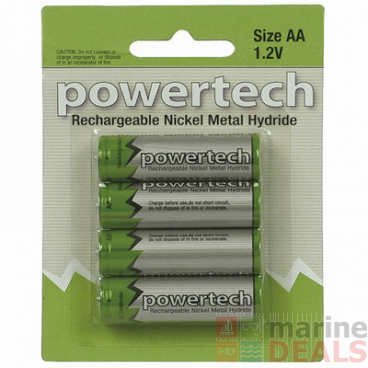 Powertech Rechargeable AA Ni-MH Battery 2500mAh 4-Pack