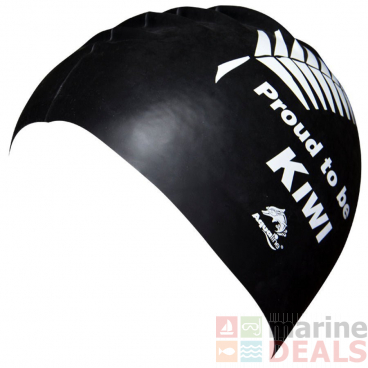 Aqualine Proud To Be Kiwi Silicone Swim Cap