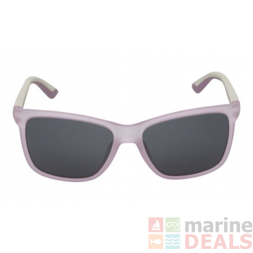Ugly Fish Tween PTW541 Polarised Sunglasses Frosted Pink Frame Smoke Lens