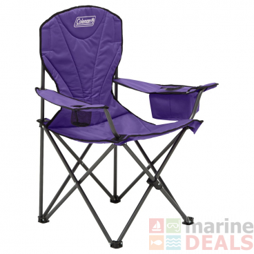 Coleman Aurora Queen Cooler Arm Chair Purple - Display Model, Rip in Cooler pocket