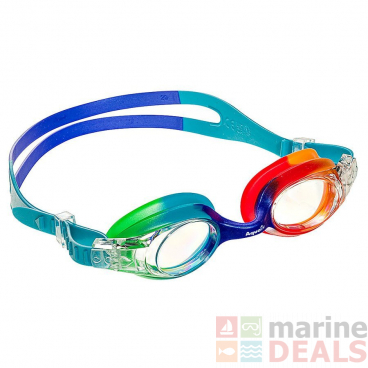 Aqualine Rainbow Kids Swimming Goggles Red