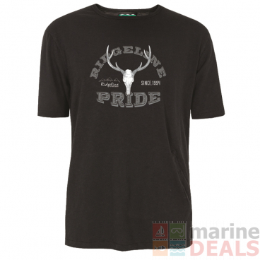 Ridgeline Stag Mens T-Shirt Olive L