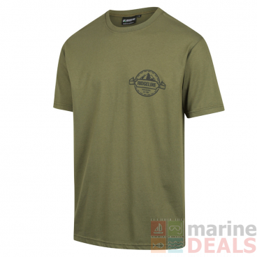 Ridgeline Logo Mens T-Shirt Khaki