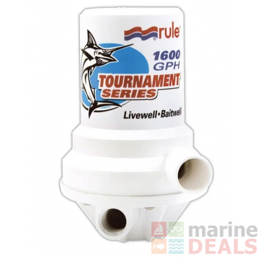 Rule Tournament Series Dual Port Livewell Pump 1600GPH 12VDC