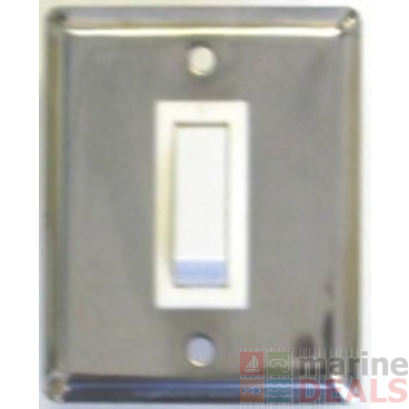 Single Stainless Steel Wall Switch & Plate