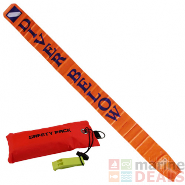 Diver Below Safety Sausage Pack incl Whistle