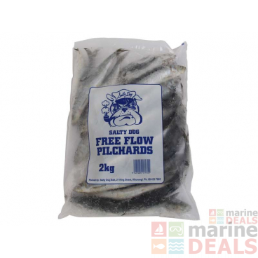 Salty Dog Fresh Frozen Premium Grade Pacific Pilchards Freeflow Bag 2kg