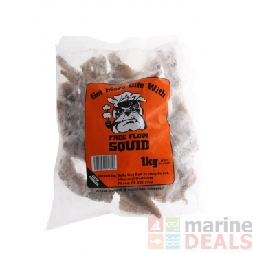 Salty Dog Free Flow Squid 1kg Small